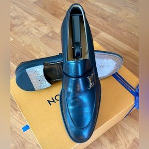 Louis Vuitton Lv Men Saint Germain Loafer Black Supple Calf New Lv Buckle